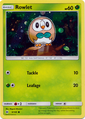 Rowlet 9/149 Cosmos Holo Promo - Decidueye GX Premium Collection Exclusive